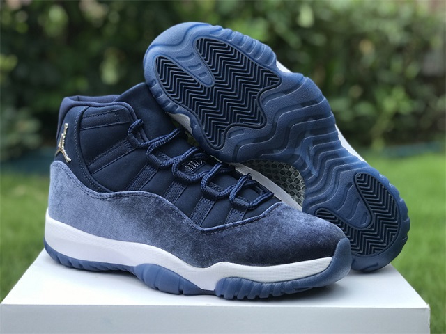 Women Jordan Shoes 11 XI SuperA Midnight Navy